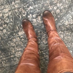 Vince Camuto over knee saddle leather 7.5